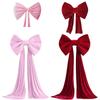 Large Red/Pink Plushie Bows Wedding Decoration Wall Decorating Ormanent For Event Planners Anniversary Celebration