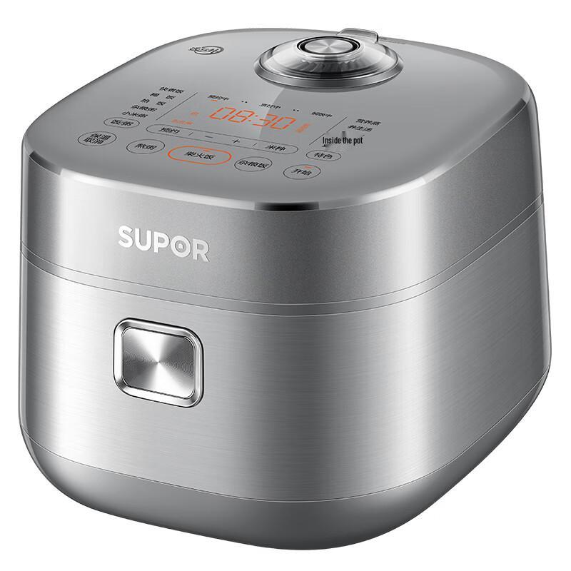 Supor QC Series 4L IH Rice Cooker with 0-Coating 316L Stainless Steel Spherical Pot CN plug (adapter included)