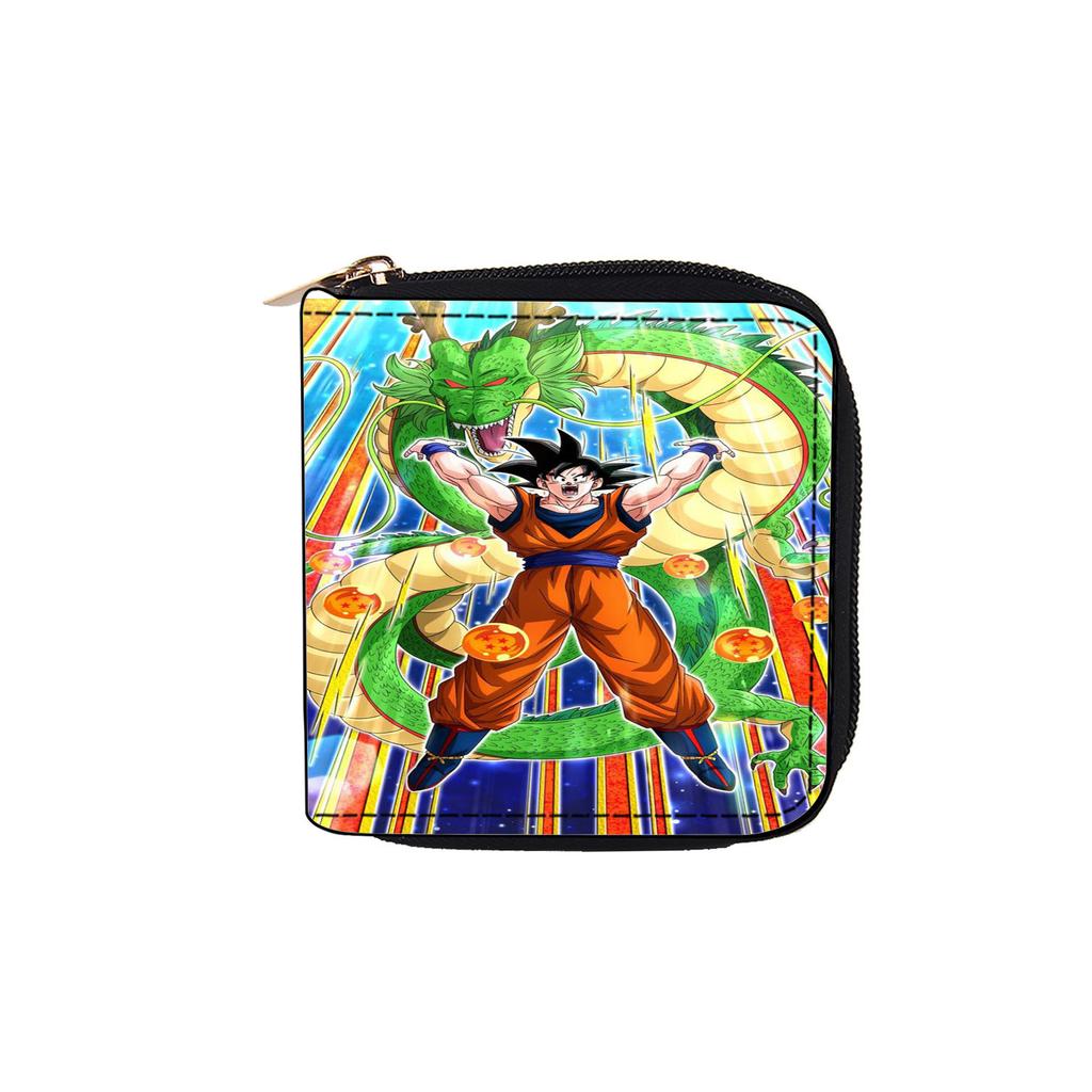 Dragon Ball Short Zipper Pocket Wallet Clutch Wallet Cartoon Wukong