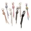 Dazzling Rhinestones Phone Bracelet Fashionable Diamonds Key Cord Unique Bag Decoration for Sophisticated Women Girls