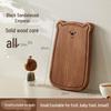 ZISIZ Cute Bear Ebony Wood Cutting Board