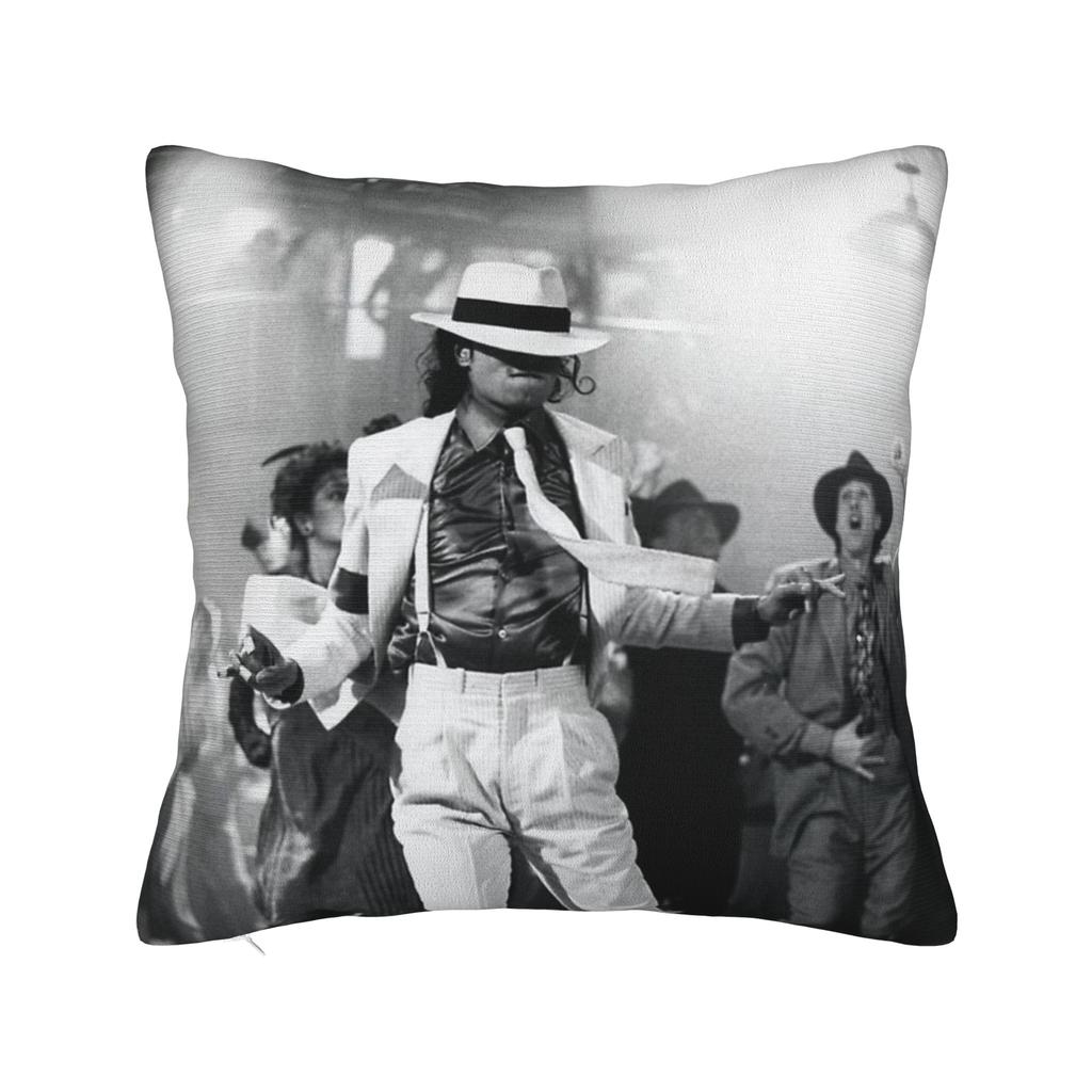 Mj King Of Pop Square Pillow Case Polyester Decorative Pillow Pillowcover Home Decor