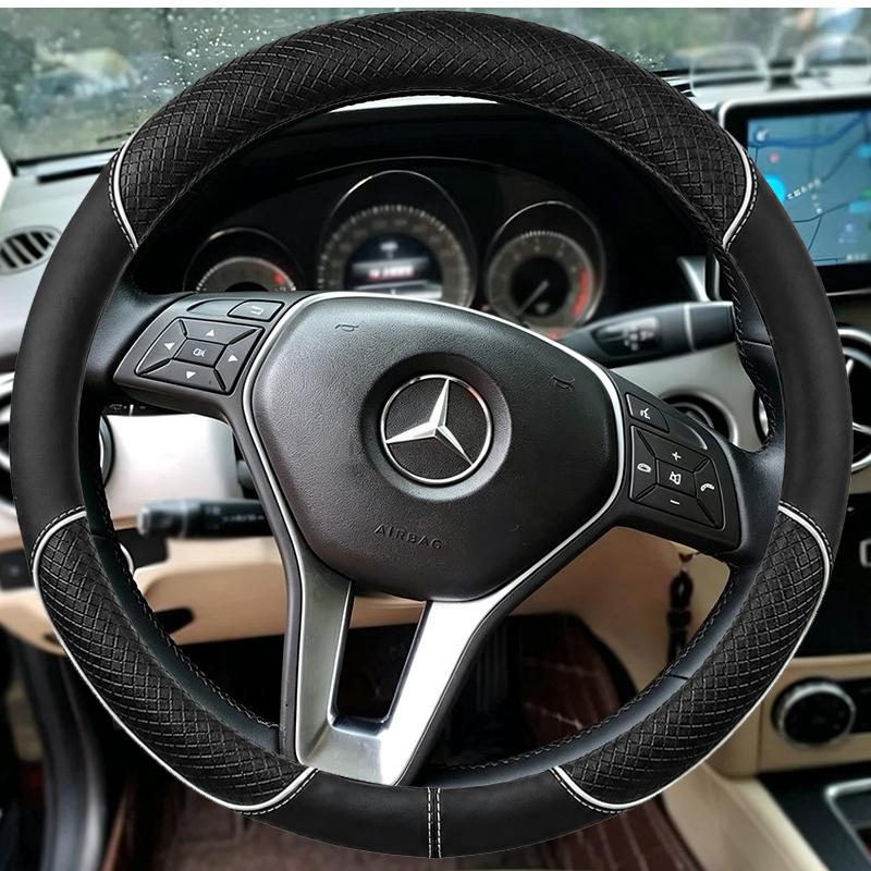 Braid Car Steering Wheel Cover for Mercedes Benz CLS550 CLA250 E250 E350 E400 E550 GLA250 GLK250 GLK350 C250 C300 C350 B250e