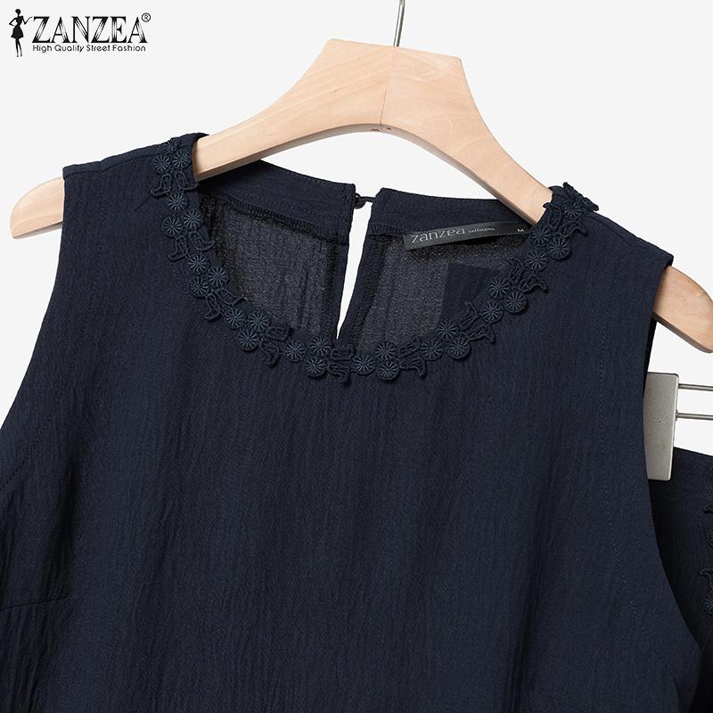 ZANZEA Women Sleeveless Tank Tops and Shorts Summer Two Piece Suit Sets