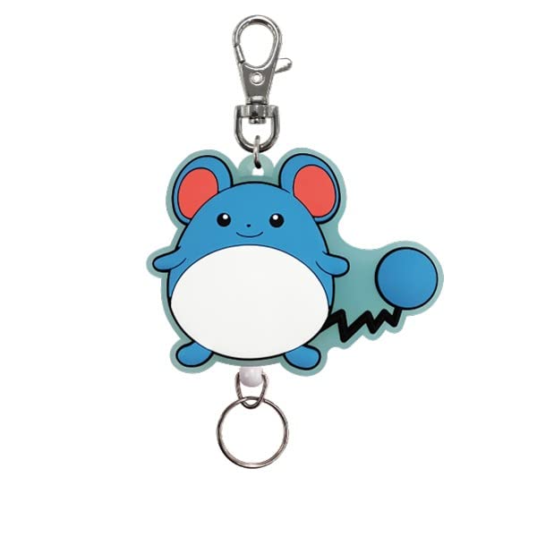 SK Japan Pokemon Rubber Reel Keychain Marill