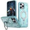 Military Armor Shockproof Case For iPhone 11 12 13 14 15 Plus 16 Pro Max 360° Rotating Ring Holder TPU Frame Plastic Phone Cover