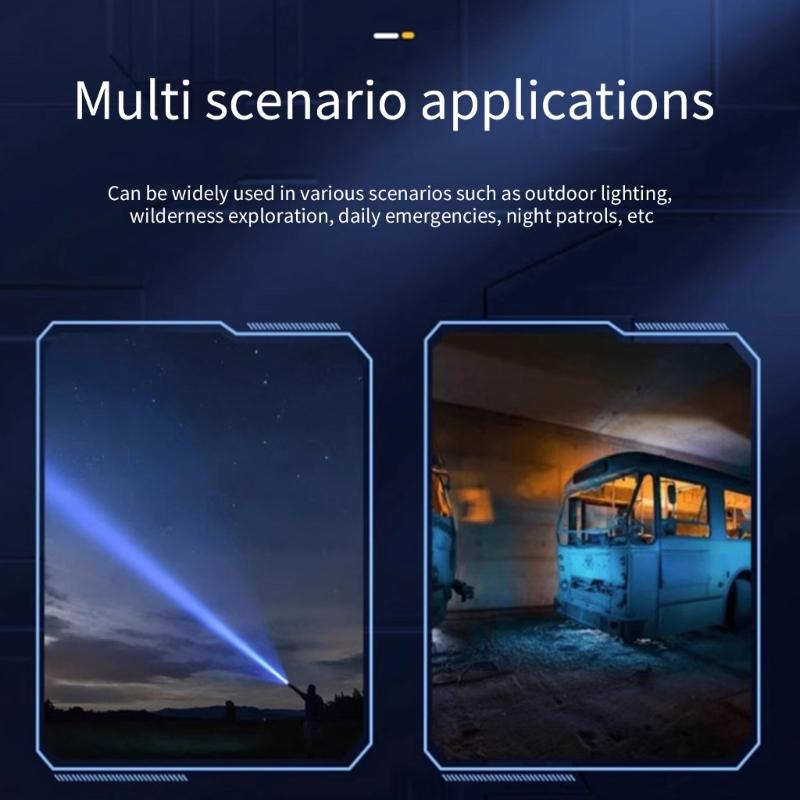 Rechargeable LED Torches with 5 Light Modes Mini Flash Powerful Flashlights Pocket Torches for Camping, Outdoor, Hiking