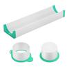 Circle Cake Pop Mold Set with 9 Inch Tray Easy Press Cut Baking Cutter Molds Cake Decorating Kit for Home Baking Birthday Parties Wedding