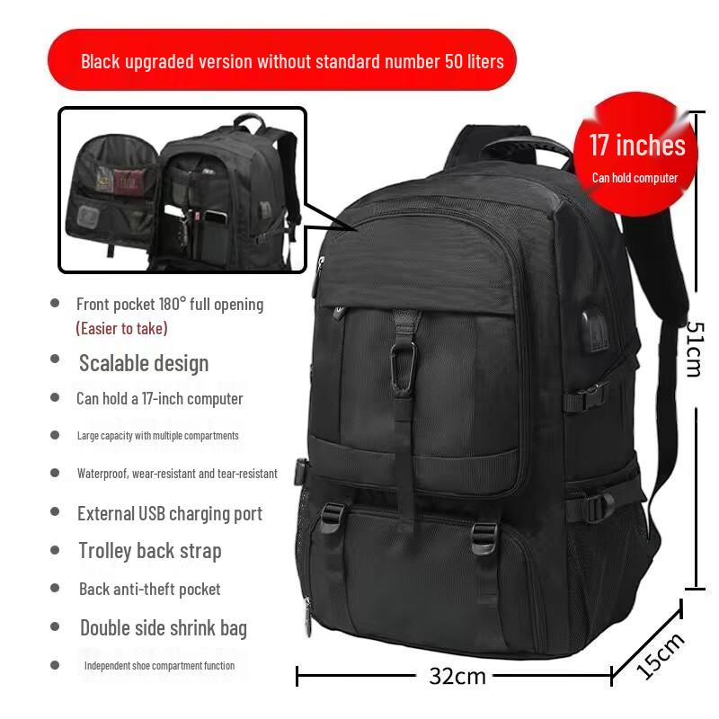 Yizhou Large Capacity Travel & Hiking Backpack