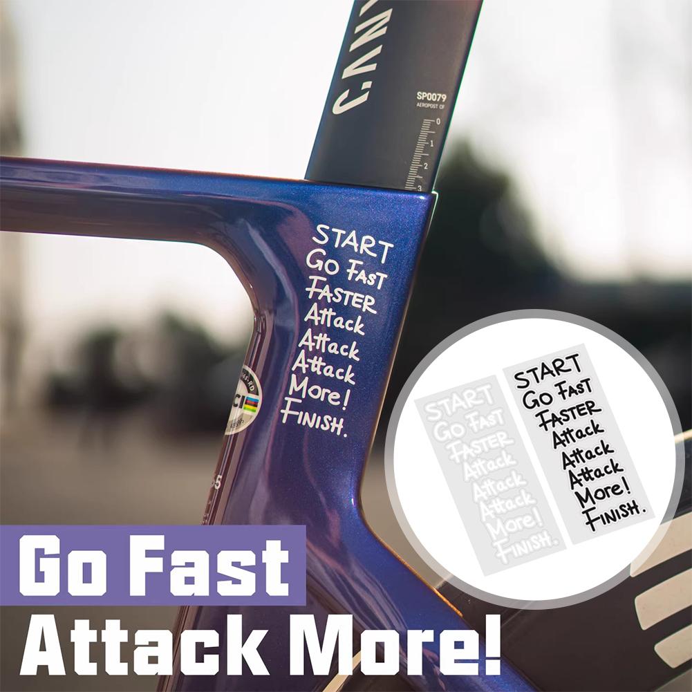 Bicycle Stickers for Bicycle Frame Top Tube DIY Incentive Waterproof Cycling Sticker MTB Road Bikes Decals