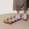 Small Inner Height Increase Bag Head Half Slippers Women's 2025 New Summer Wear a Pedal Sandals Mary Jane Single Shoes