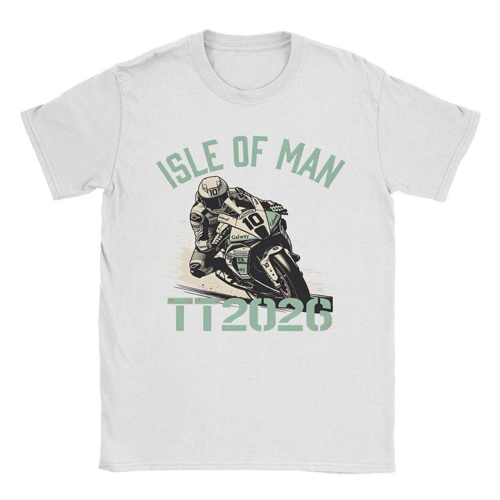 Motorcycle Sport Isle of Unisex TT Races  T Shirt Unisex  Vintage T Shirts Summer O Neck Harajuku Tees Design Oversize Clothing