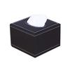 JNL European Style Leather Square Tissue Box