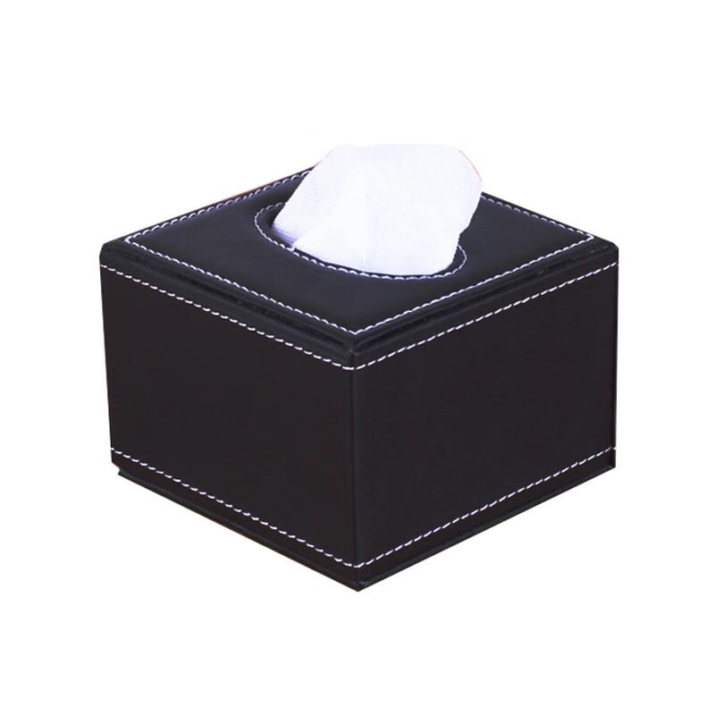 JNL European Style Leather Square Tissue Box