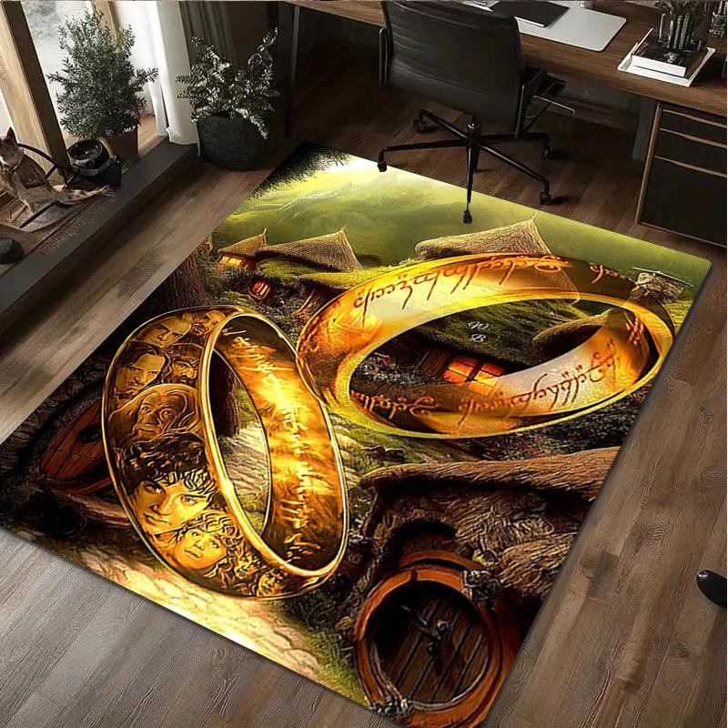 The Lord Of The Rings Carpet Office Decorative Carpet For Living Room Bedroom Door Mat Floor Rug Computer Chair Area Rug