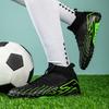 Men Soccer Shoes Short Nails Outdoor Training New High Help Ankle Protection Original Society Professional Football Field Boots
