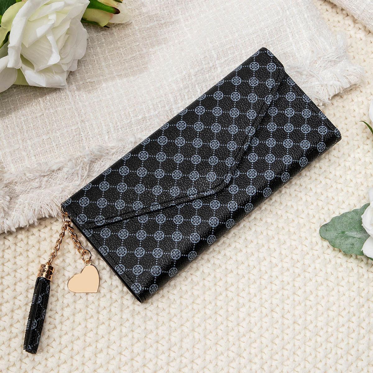 

Новый ретро женский кошелек, модный клатч с бахромой, многофункциональный длинный кошелек