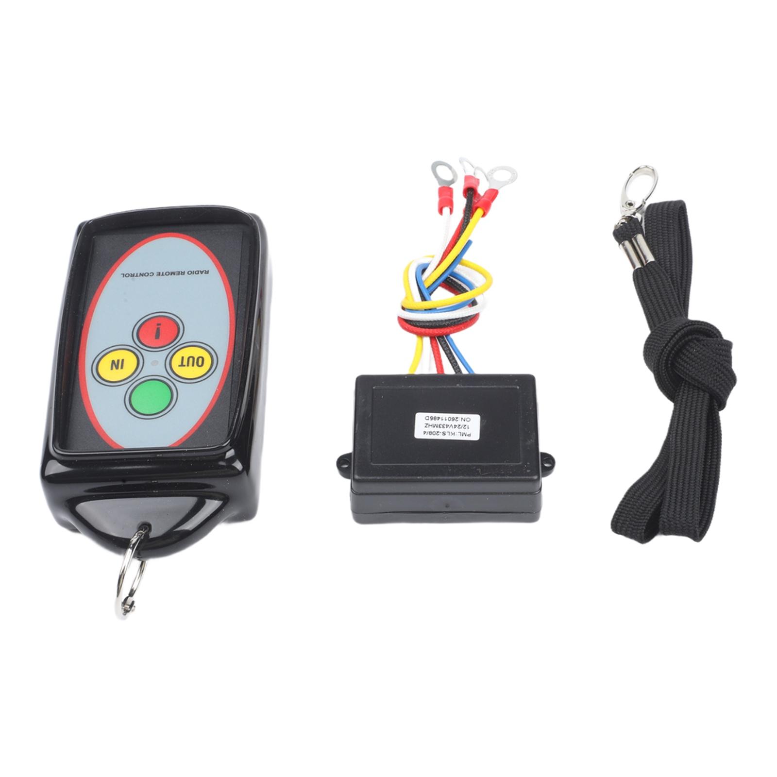 Winch Remote Control For SUV Winch Remote Wireless Receiver 55*40*25mm 12V 24V Winch Remote Dual-voltage Compatibility