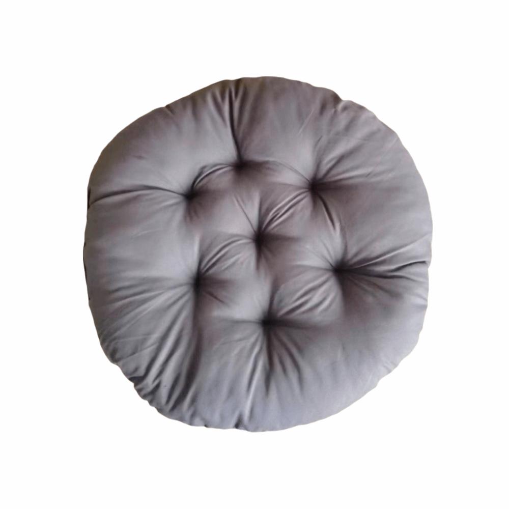 Durable Nap Pillow Round Pad Thicken Solid Color Chair Cushion Non-slip Round Cushion Dining