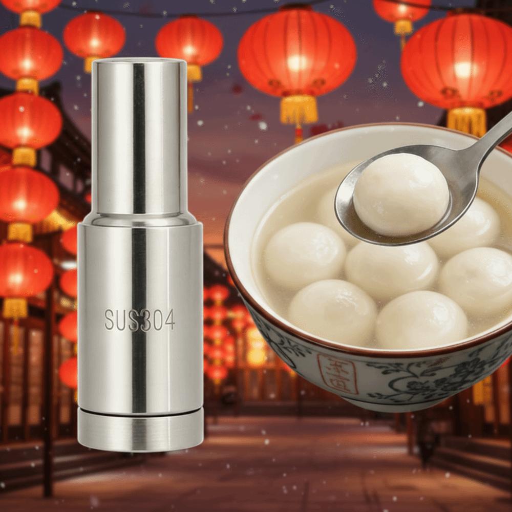 Stainless Steel Glutinous Rice Ball Stuffing Mold Easy-release Mold Detachable Glutinous Rice Ball Stuffing Maker DIY Efficient