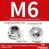 Nylon Insert Flange Lock Nuts Stainless Steel Serrated Nuts New Fastener Nuts  GB Standard