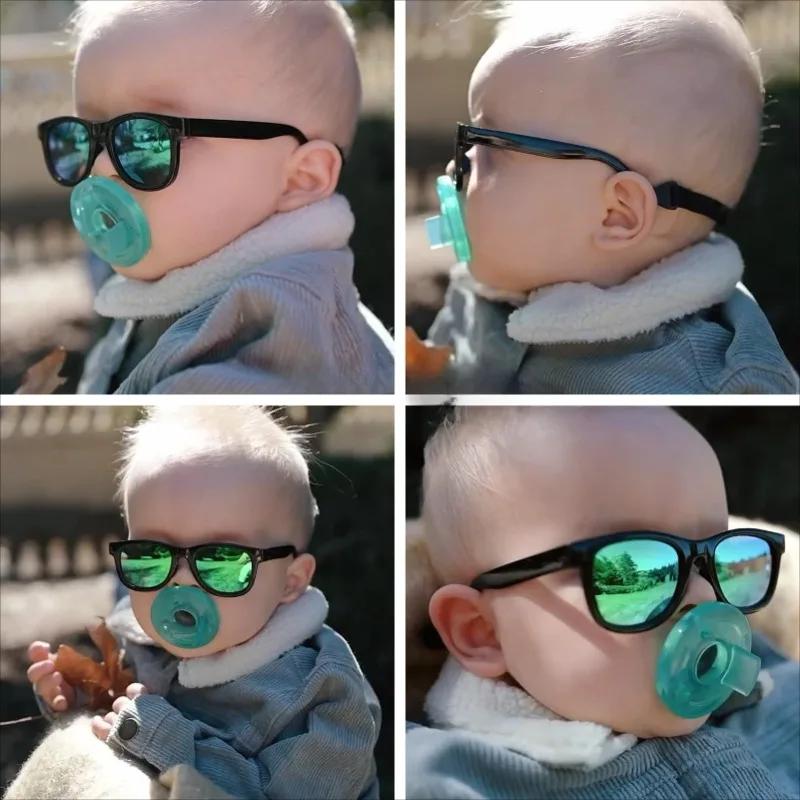 Flexible Polarized Baby Sunglasses with Adjustable Strap for Toddler Newborn Infant Age 0-24 Months