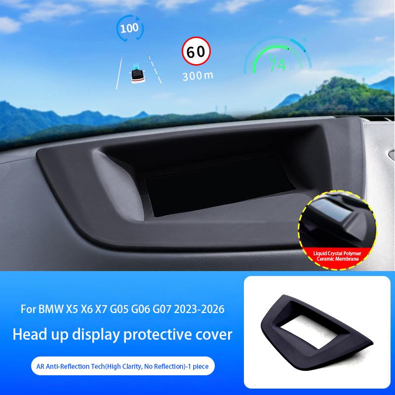 Car Silicone gel HUD Display Protective Cover For BMW X5 X6 X7 G05 G06 G07 -2026 Head Up Display Anti-Dust Protective Frame