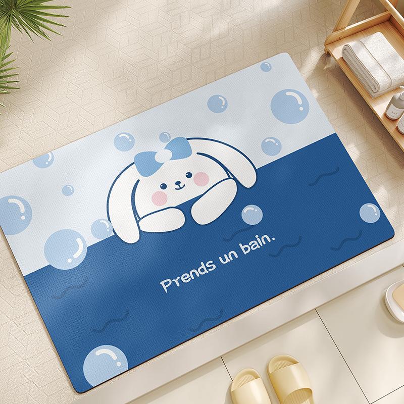 

Ванна Водопоглинаючий та Протиковзкий Килимок для Підлоги Милий Килимок для Ніг Кошеняти з Діатомової Глини для Дверей у Ванну Туалет Протипадінний Килимок для Ніг 40 * 60cm