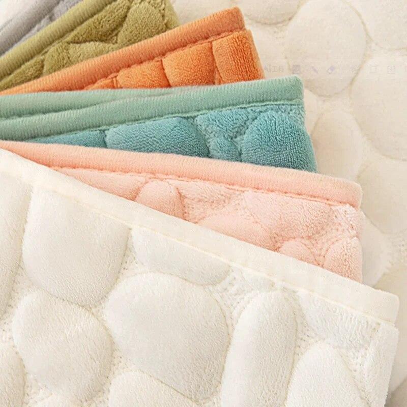 Winter Warm Sofa Covers Non-slip Soft Velvet Sofa Cushion Mat Slipcovers Solid Cobblestone Universal Couch Towels Living Room