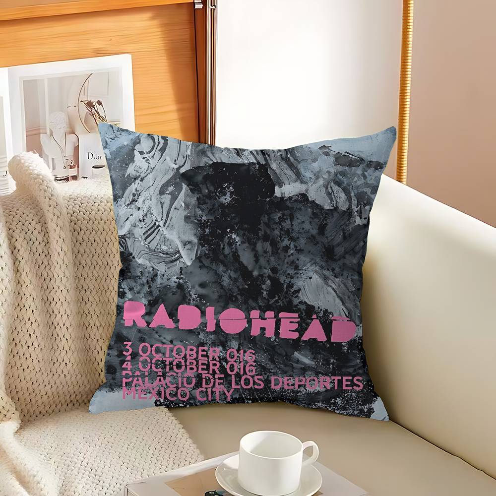 Hot Rock Music Band R-Radiohead Maple Design Cushion Cover Happy Autumn Harvest Decor Holiday Decorati Pillow Cover