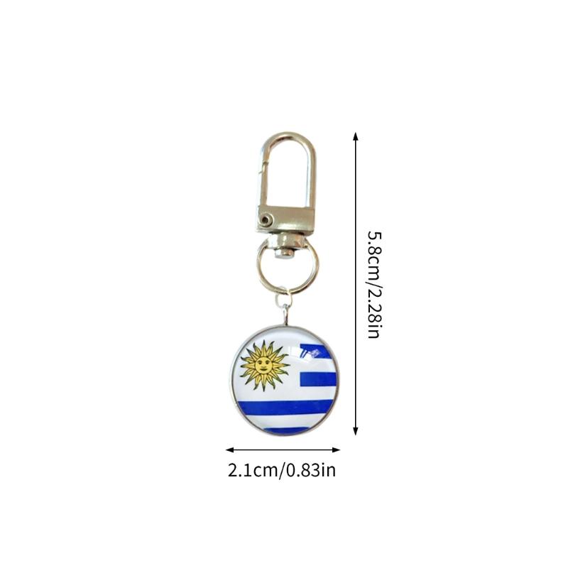 Set Of 10 Piece Stylish Soccer Keychains With National Flags Ideal For Gifts Travel Or Daily Use As A Fun Accessory