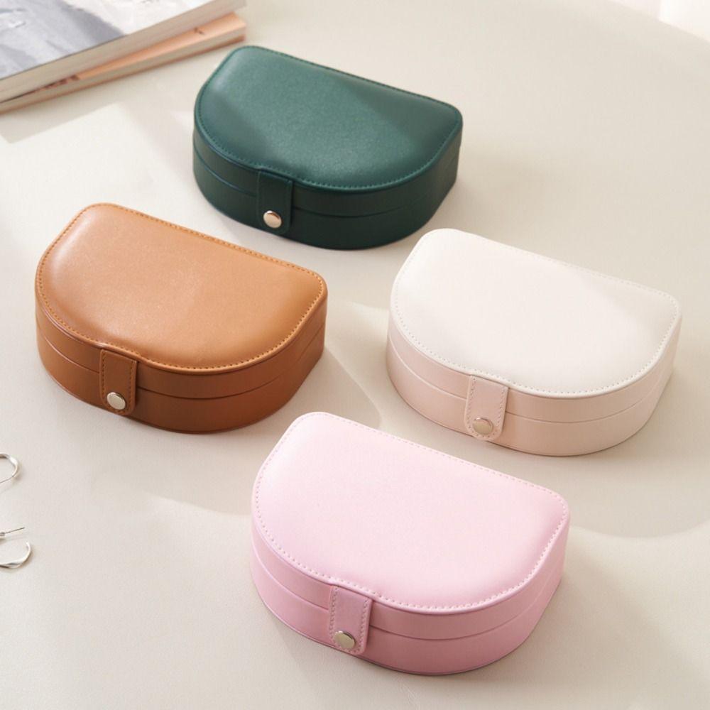 Bracelet Earrings Storage Case PU Leather Jewelry Holder Sweet Jewelry Display Box  Outdoors