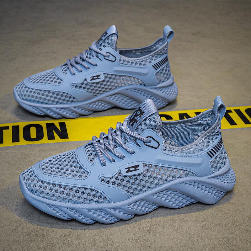 Mesh Shoes Men's New Winter Breathable Hollow Thin Mesh Men's Shoes Mesh Casual Sports Running Air-conditioned Shoes