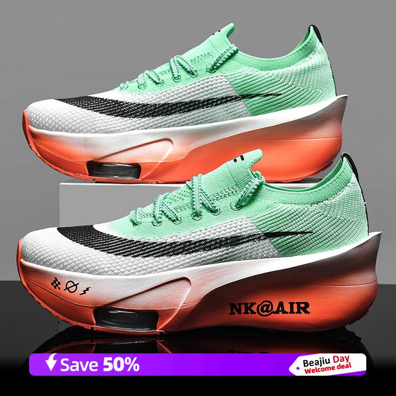 

Marathon Carbon Plate Air Cushion Чоловічі спортивні кросівки для бігу Дихаючі легкі жіночі зручні спортивні нековзні кросівки 45