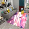 Colorful Cartoon Sunrise Rug Bathroom Entrance Non-slip Mat Kitchen Living Room Children's Bedroom Decorative Floor Rug