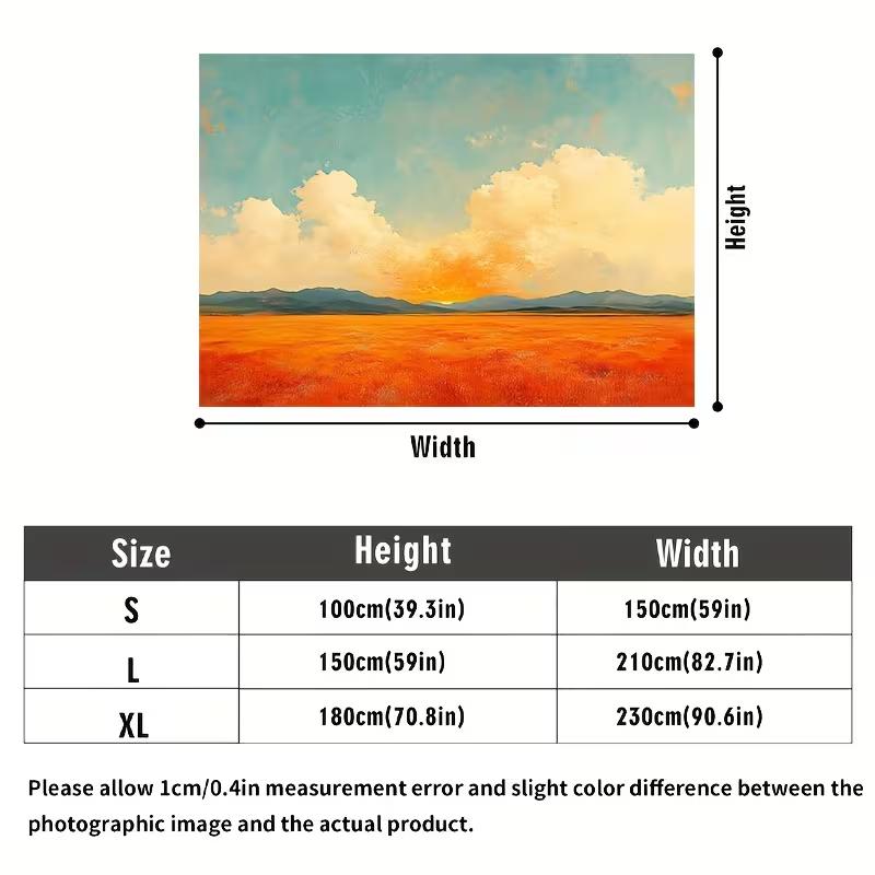 2D Abstract Sunset Prairie Painting Backdrop for Photoshoot