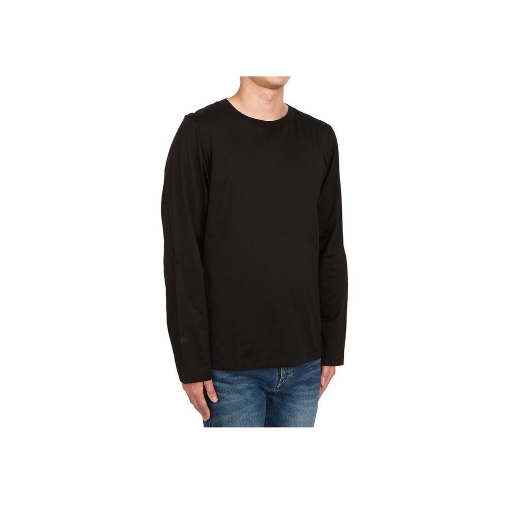 STONE ISLAND Solid Color Long Sleeve Crew Neck Sweater Men Sweater Black 78192021A-V0029