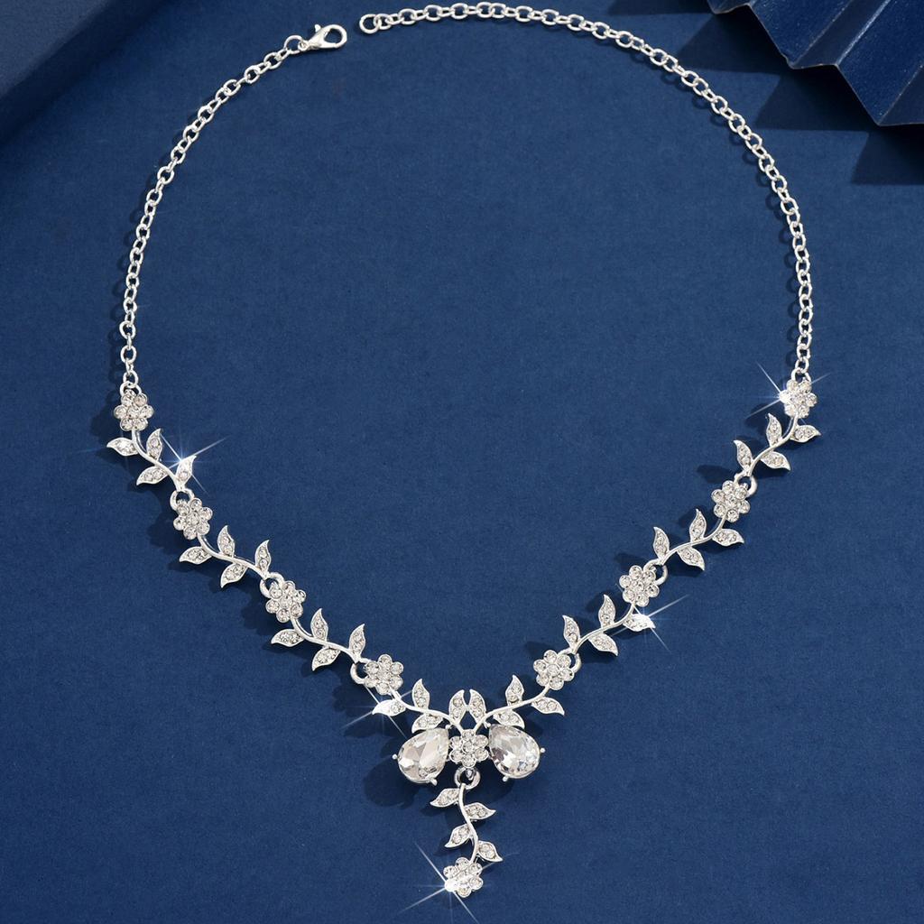 Colar de Pérola Flor com Diamantes Francês Moda Luxo Leve Corrente para Clavícula Joias de Nicho de Alta Qualidade Acessórios