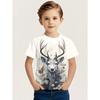 Camouflage Jagd T-Shirt Wald Druck Jungen T-Shirt Outdoor Sport Kurzarm Ausflug Taktisches Training Oversize Oberteil Kinderkleidung