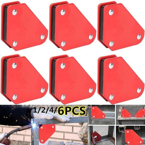 1/2/4/6 PCS 9LB Angle Soldering Locator Magnetic Magnet Corner Arrows Welder Welding Holder 45/90/135 Degree Angle Soldering Fixing Tool