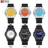 Ofns Brand Men's Quartz Watch - Waterproof with Dual Calendar & Simple Bar Markers