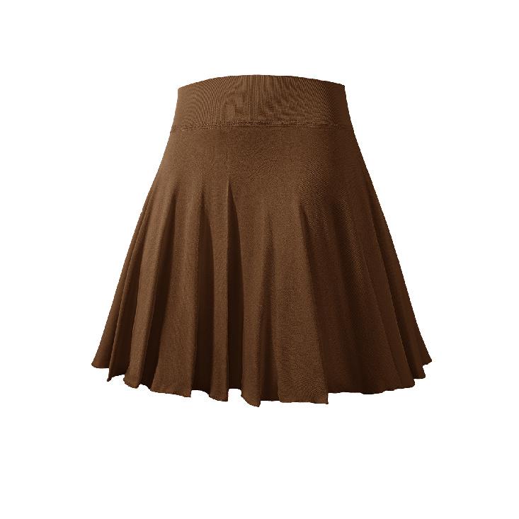 Neuer gefälschter zweiteiliger blendfreier plissierter Sport-Kurzrock, Badmintonrock, Fitness-Yoga-Kurzrock für Damen