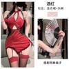 Sexy Lingerie Hot Hollow Dress Uniform Seduction Sexy Perspective Side Split Cheongsam Cosplay