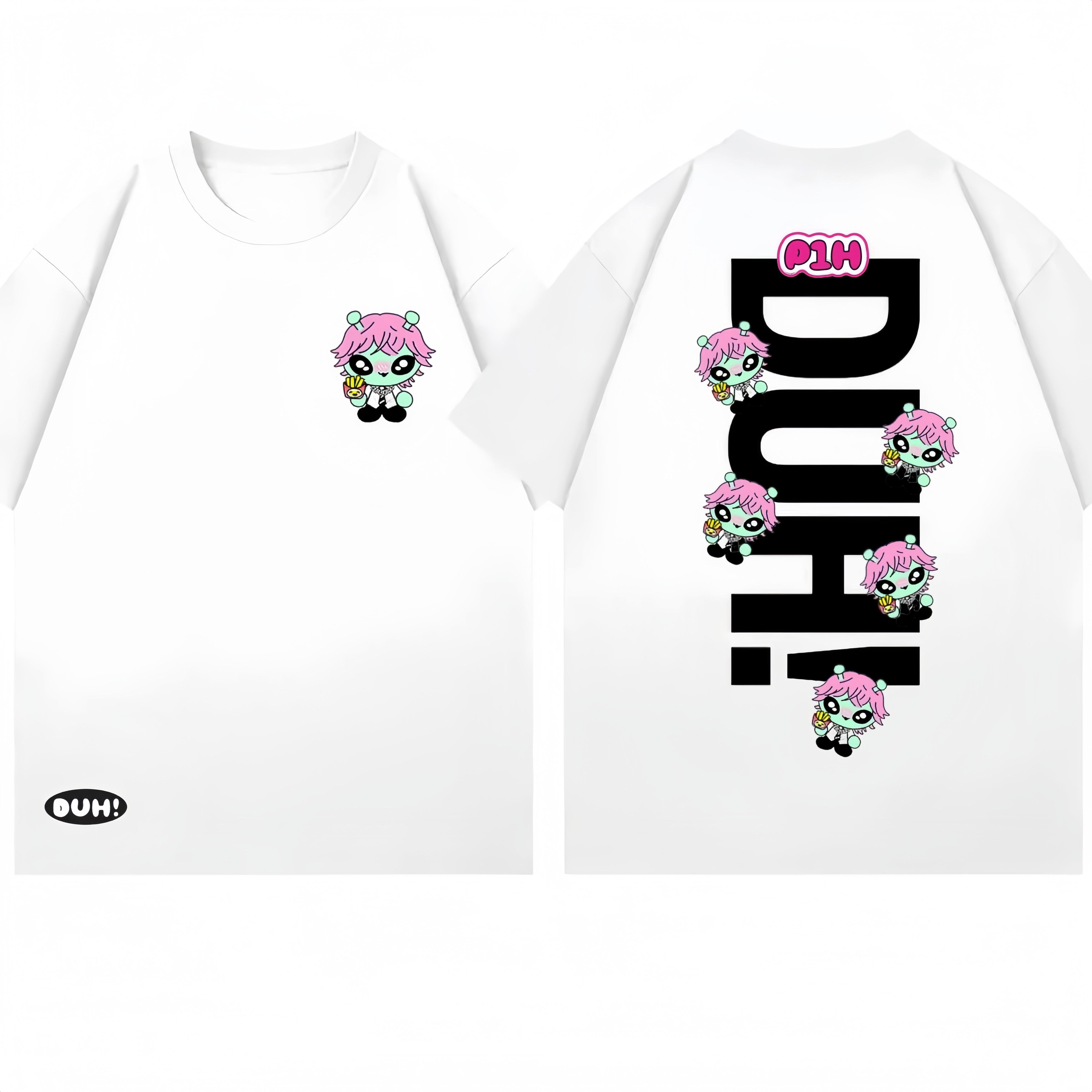 

Новые летние корейские футболки с графическим принтом P1Harmony в стиле Q для женщин, футболки с коротким рукавом, высококачественная уличная одежда M