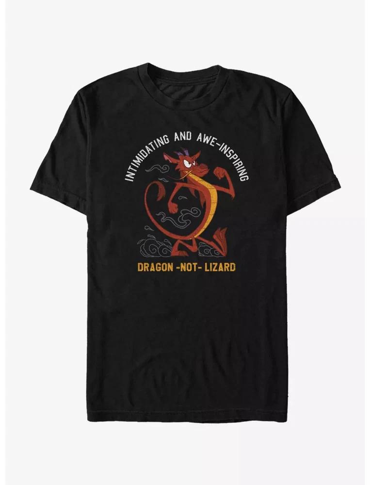 Mulan Mushu Dragon Not Lizard Black Tshirt S