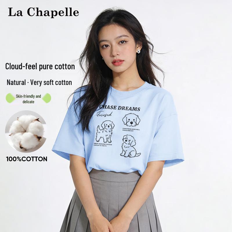Женская футболка La Chapelle с коротким рукавом, плотный хлопок 2XL