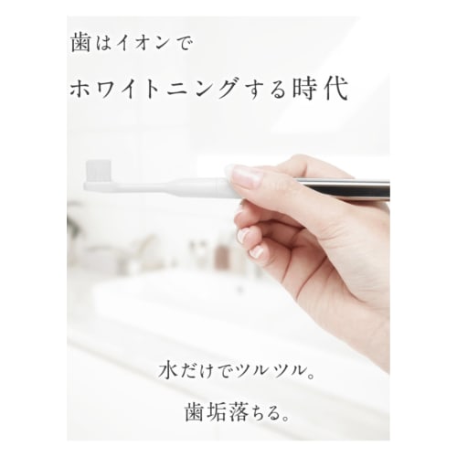 LaTeil Electronic Ion Toothbrush, DensiPower Regular Head, Promotes Plaque Removal, Smoothes Teeth, Massages Gum, Button Battery Operated, White