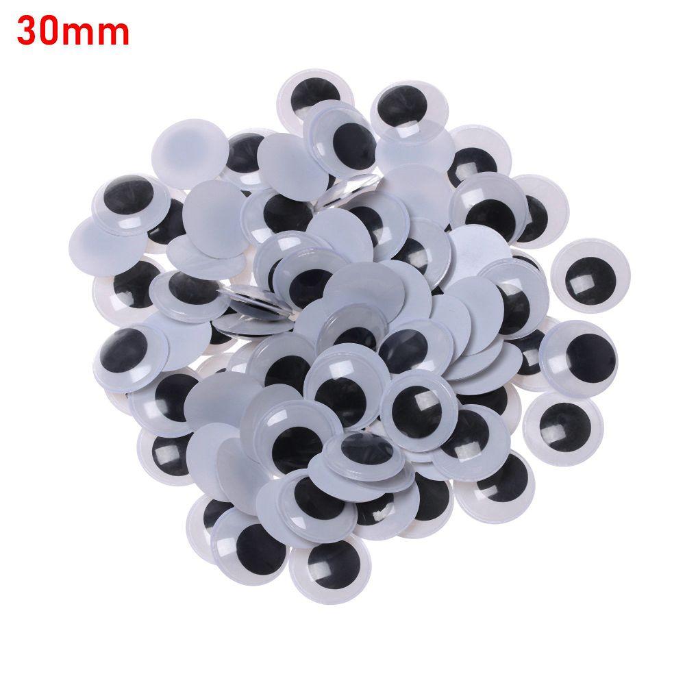 Plastic Kids Toys Wiggling Moving Eyes Plush Panda Eye 3D Dolls Accessories DIY Dolls Materials