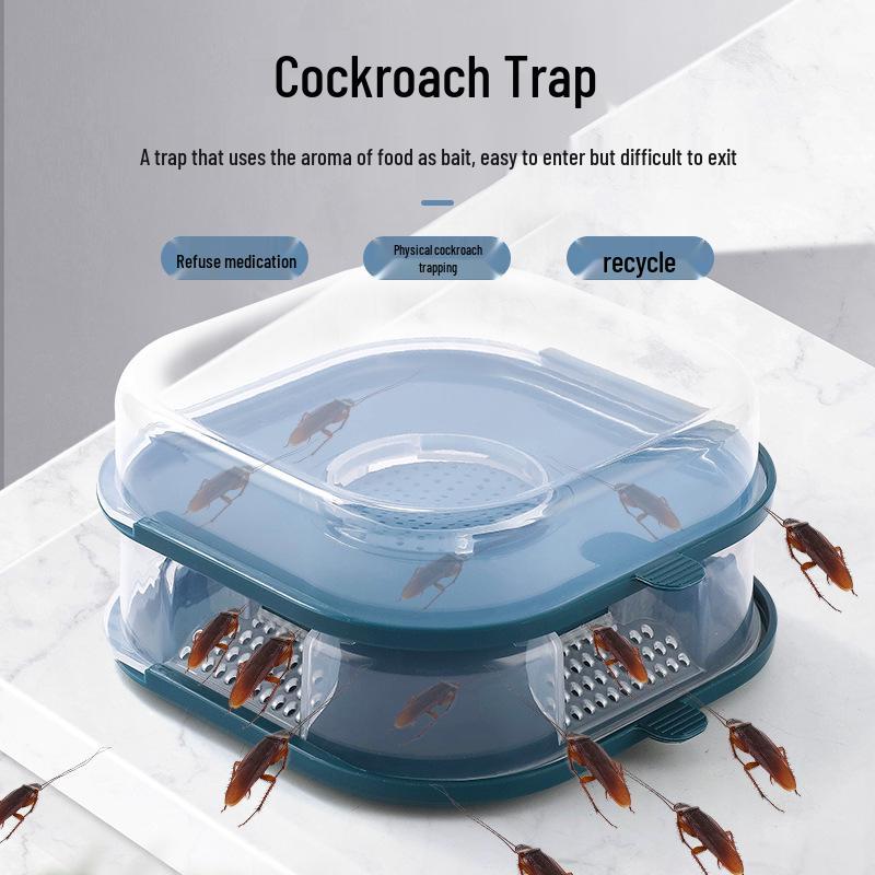 Efficient Cockroach Trap for Kitchen and Bathroom - Powerful Insect Catcher Box