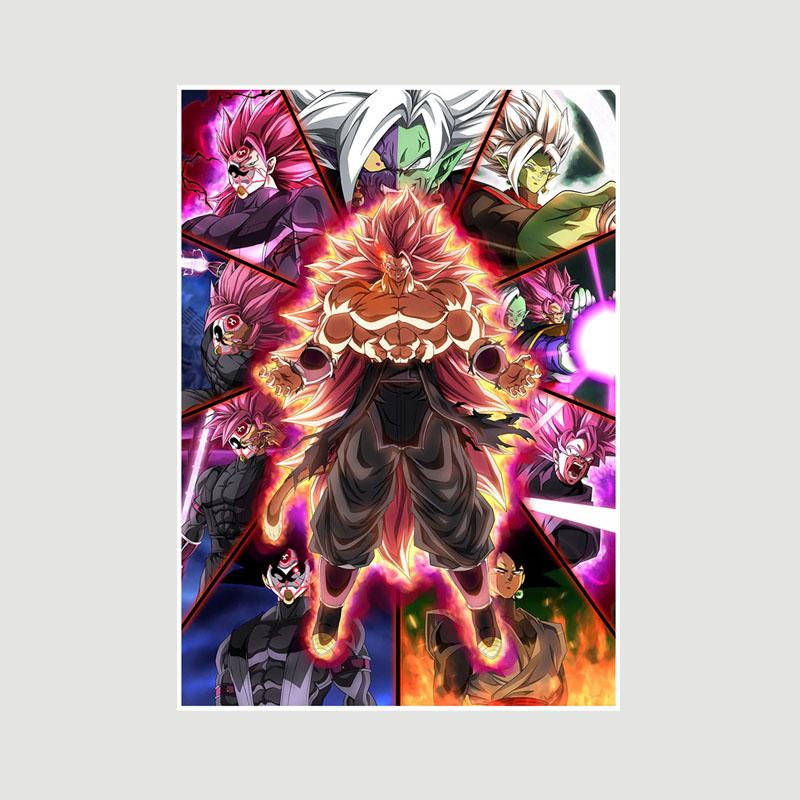 

Класичні аніме Dragon Ball Плакати Білий папір Вінтажні плакати Декор HD Друковані настінні картини Розпис інтер єру Фреска Вітальня Прикраси Картинки 42x30cm